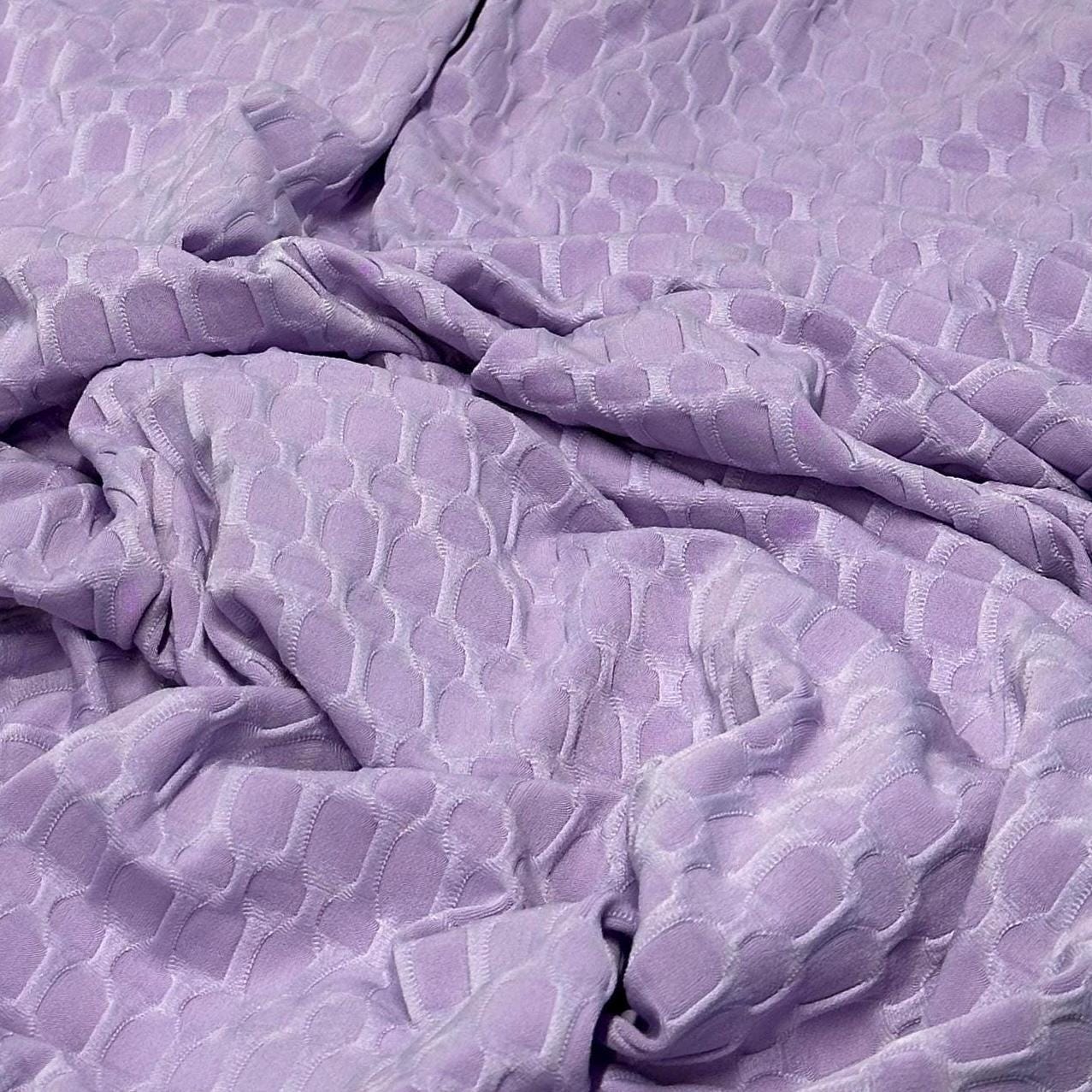 4-Way Stretch Honeycomb Knit Fabrix for Tik Tok Leggings, Athletic Wear, Work Out Gear, Biker Shorts, Swimwear Fabric By The Yard