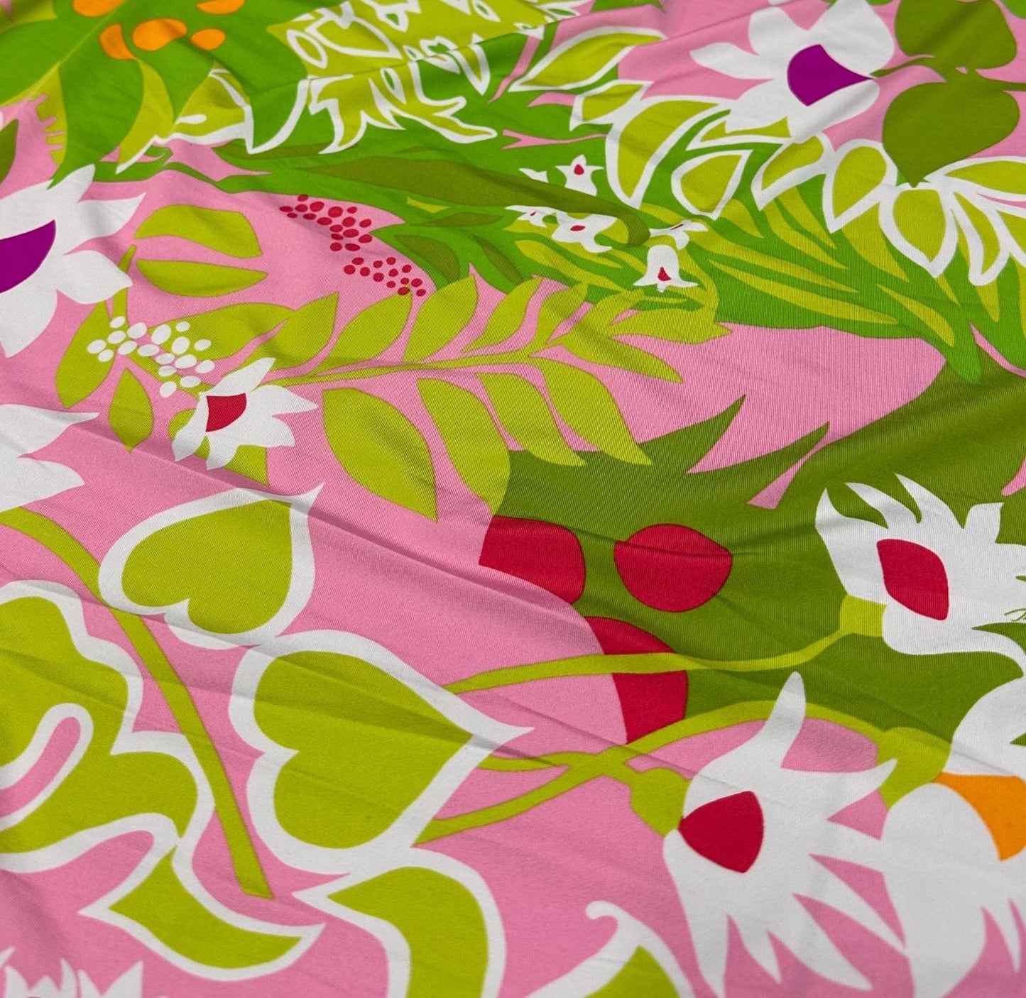 4 Way Stretch Print Nylon Spandex Fabric By The Yard Tricot Swim Wear Bikini Active Wear Tropical Floral Geometric Pink Green Flower