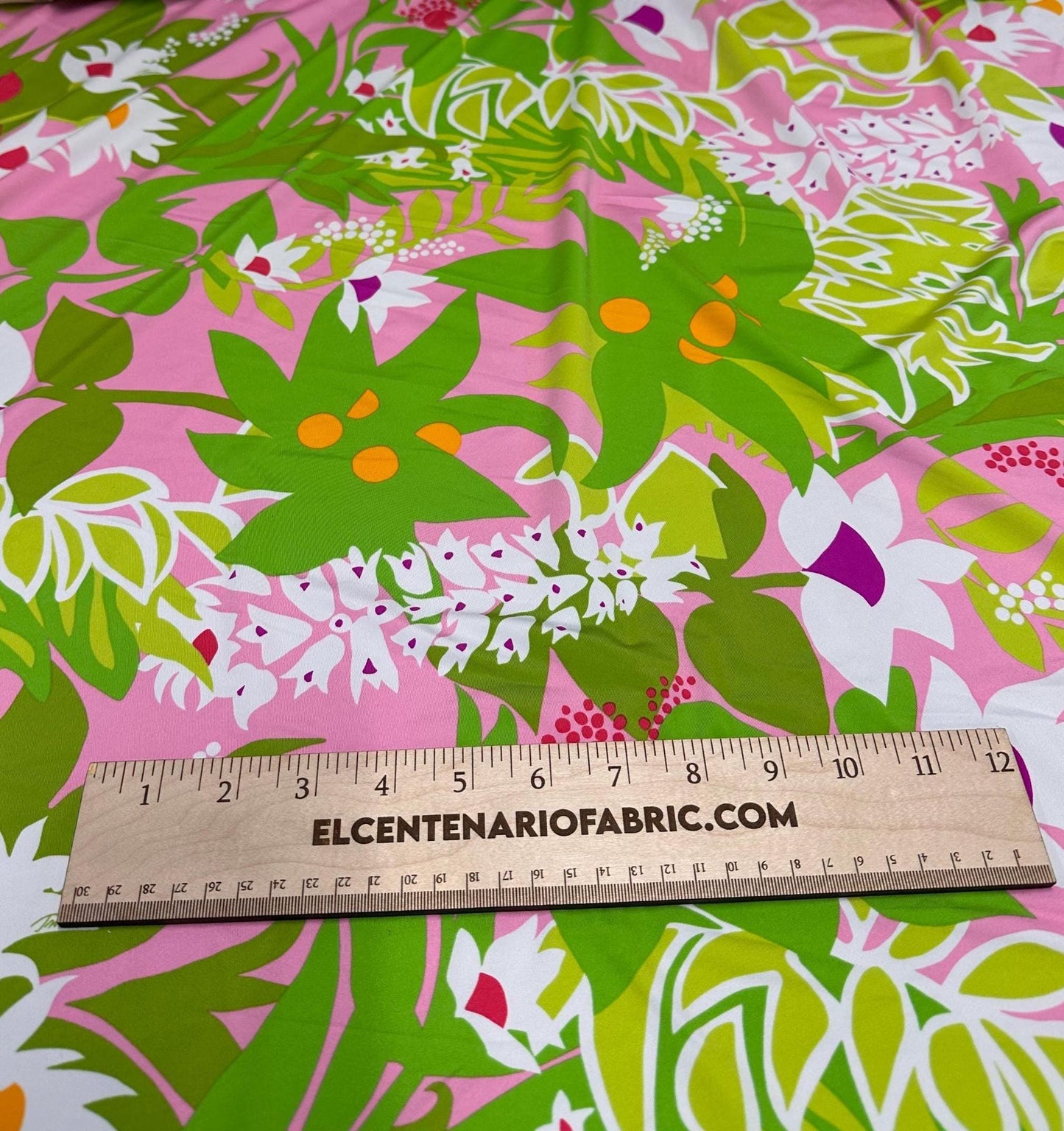 4 Way Stretch Print Nylon Spandex Fabric By The Yard Tricot Swim Wear Bikini Active Wear Tropical Floral Geometric Pink Green Flower