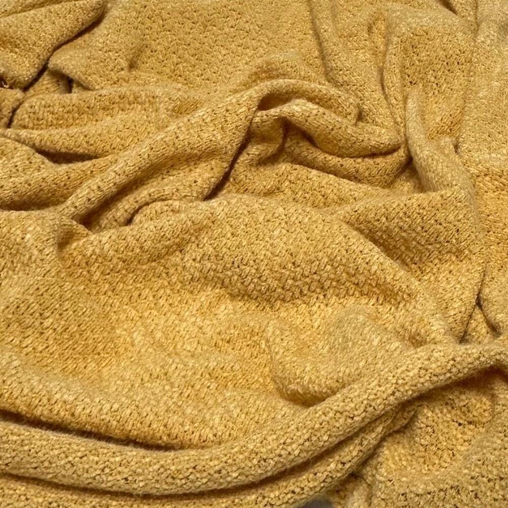 Chenille Sweater Knit Sugar Fabric By The Yard Soft Cozy Open Lose Weave Texture