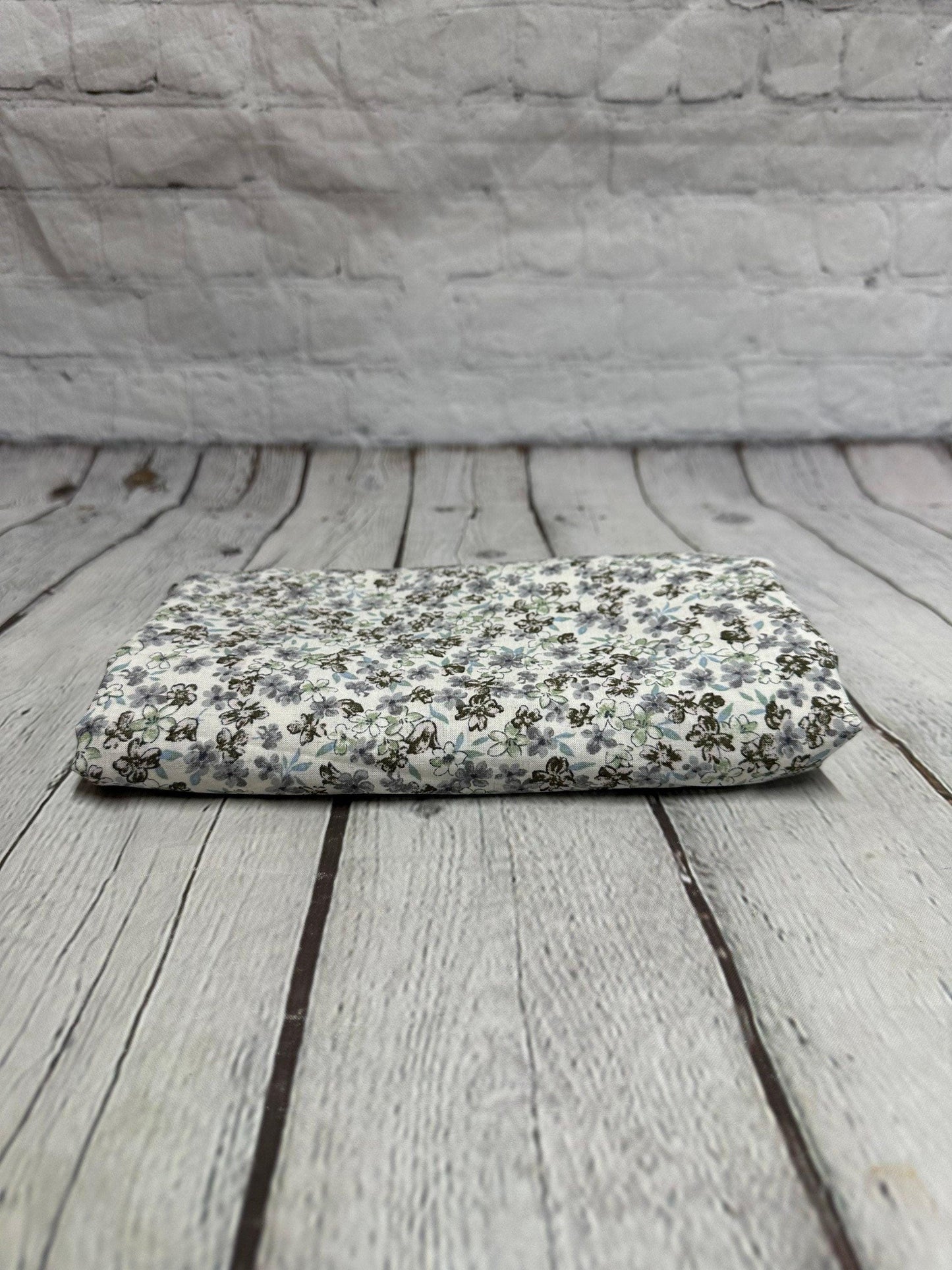 Mini Floral Rayon Linen Blend Soft Woven Fabric By The Yard Flowers 200 GSM
