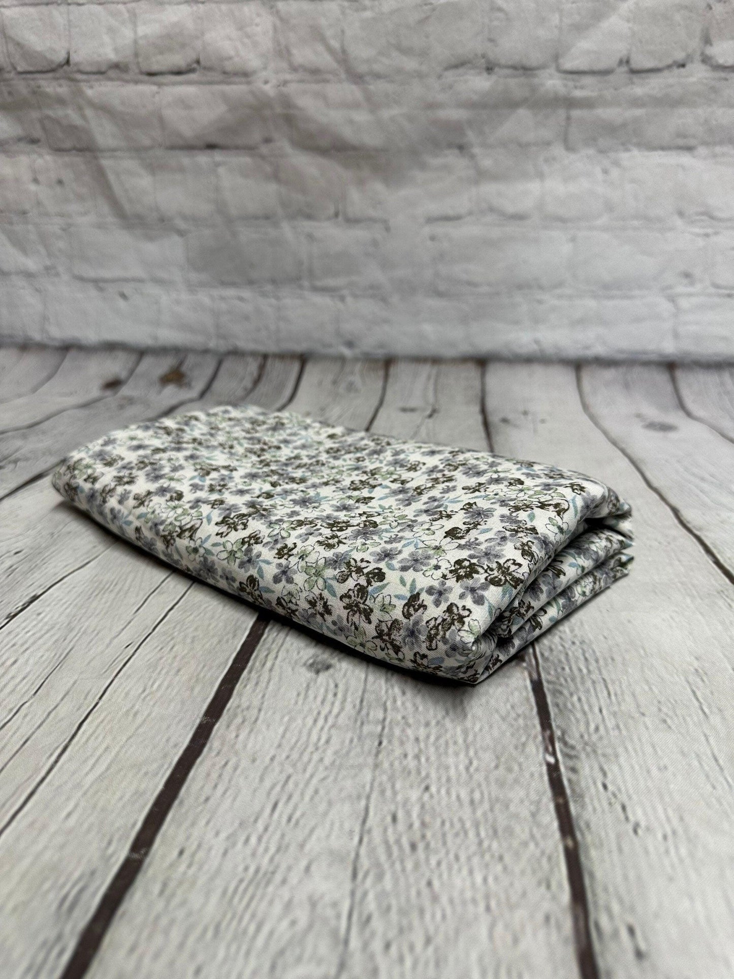 Mini Floral Rayon Linen Blend Soft Woven Fabric By The Yard Flowers 200 GSM