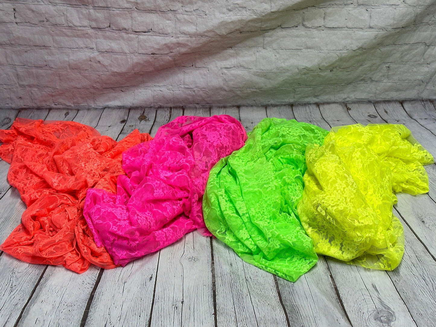 Neon Stretch Lace Nylon Spandex Neon Color Lace Spandex