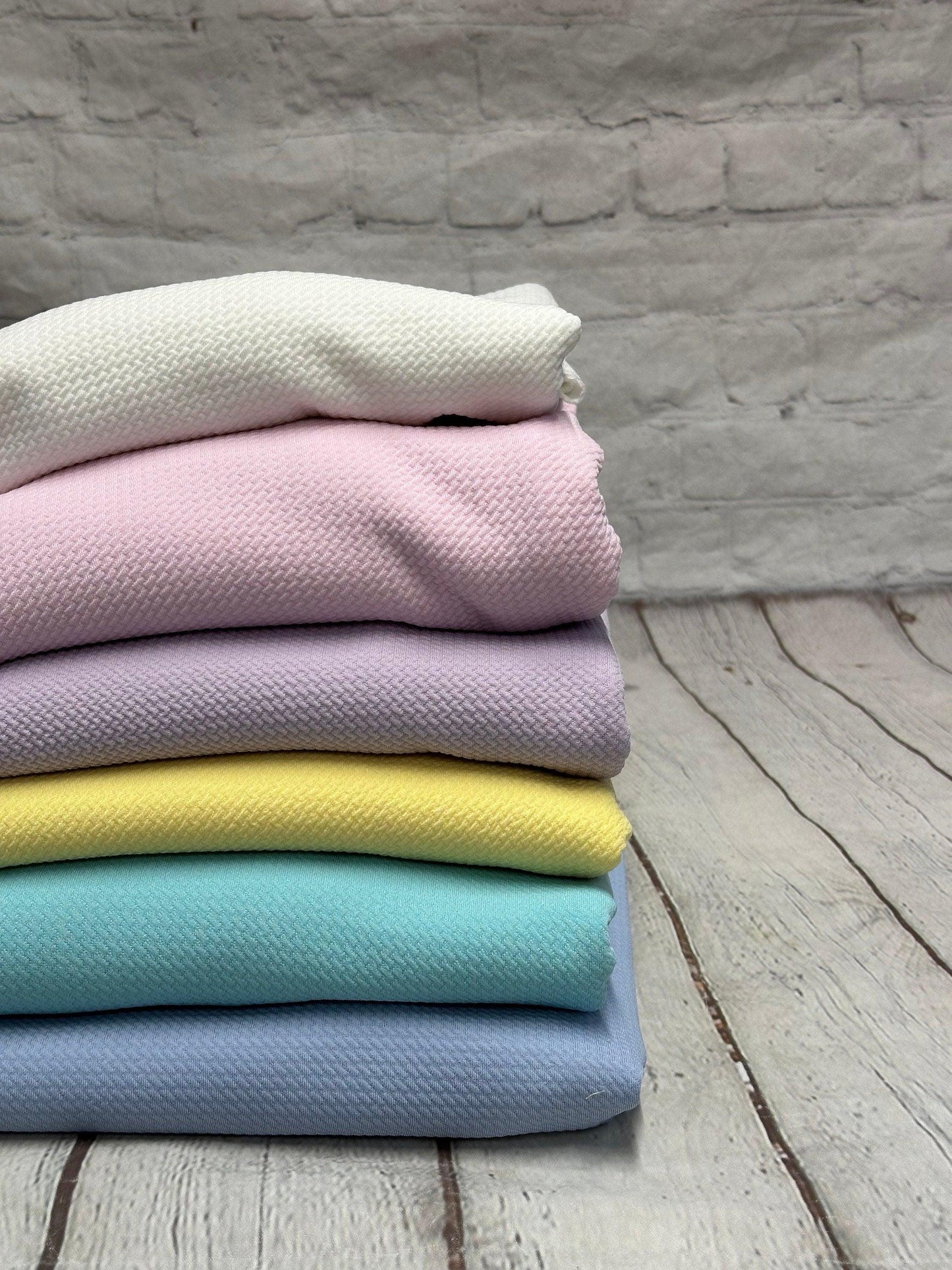 Pastel Bullet Stretch Fabric Spandex Solid Fabric Textured fabric Bows fabric Liverpool fabric