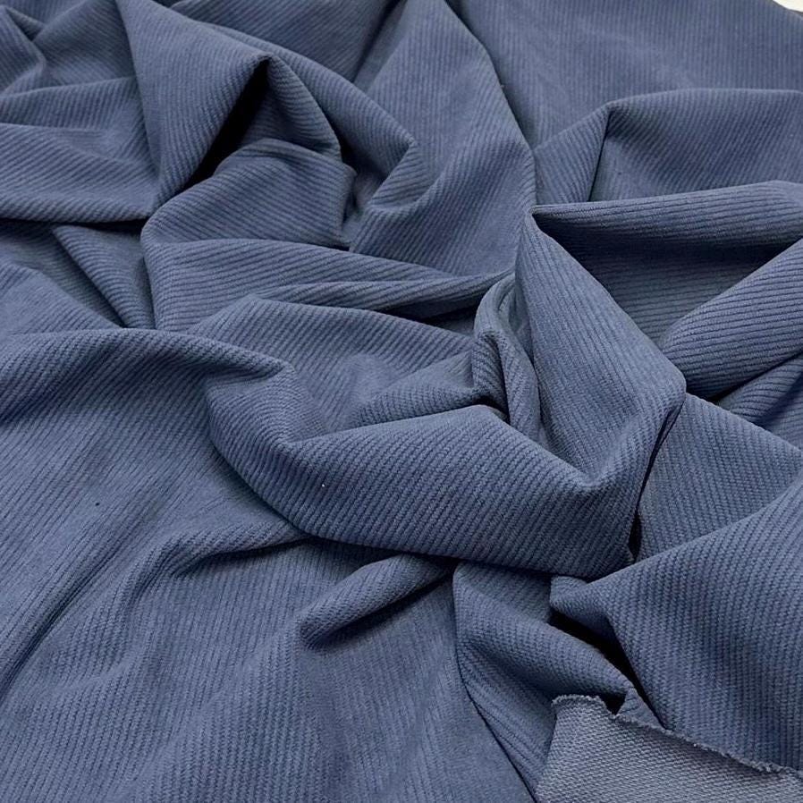 2 Way Stretch Corduroy Fabric By The Yard Polyester Solid Fall Fabric