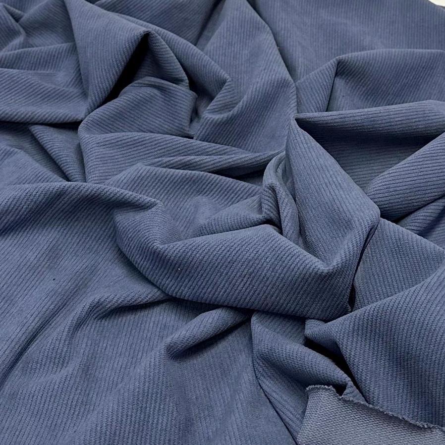 2 Way Stretch Corduroy Fabric By The Yard Polyester Solid Fall Fabric