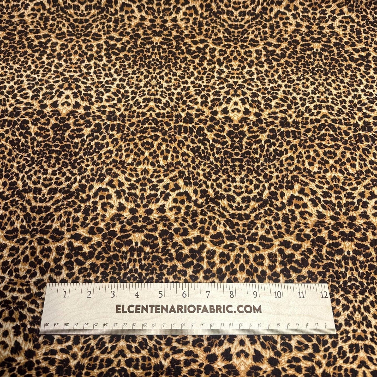 DBP 4x2 Rib Knit Double Brushed Animal Print Leopard Cheetah Polyester Fabric By The Yard