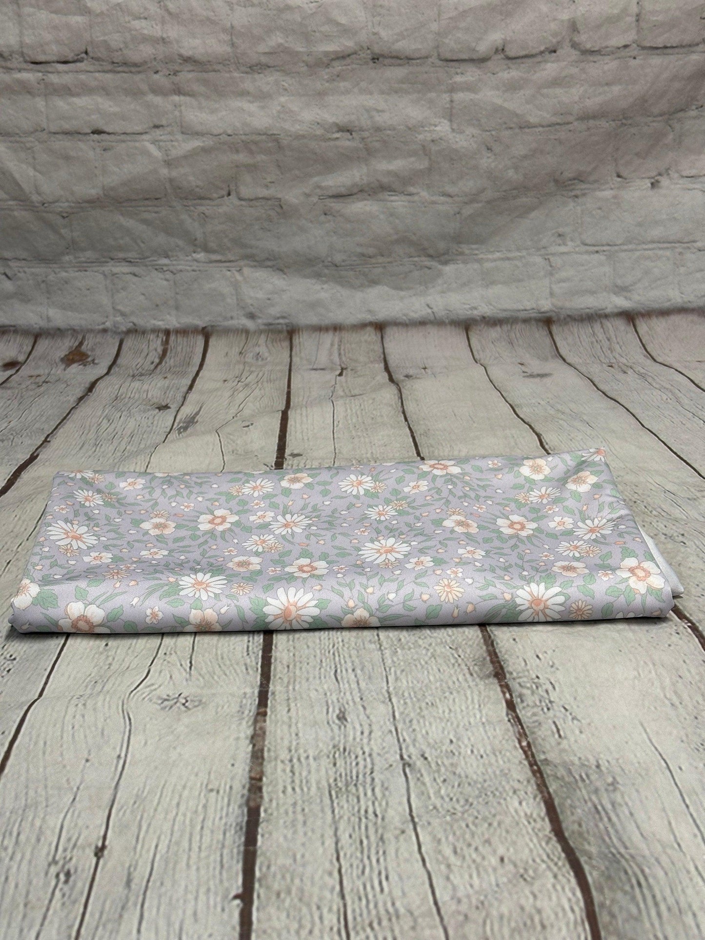 4 Way Stretch Tricot Print Spandex Fabric By The Yard Tricot Swim Wear Bikini Soft Pastel Small Ditsy Flower Foral Lavender Daisy