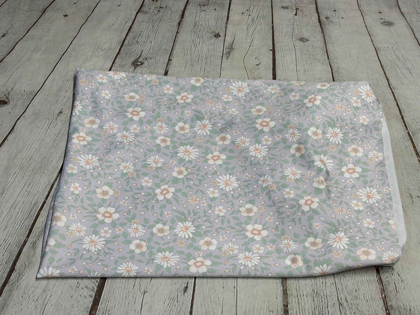 4 Way Stretch Tricot Print Spandex Fabric By The Yard Tricot Swim Wear Bikini Soft Pastel Small Ditsy Flower Foral Lavender Daisy