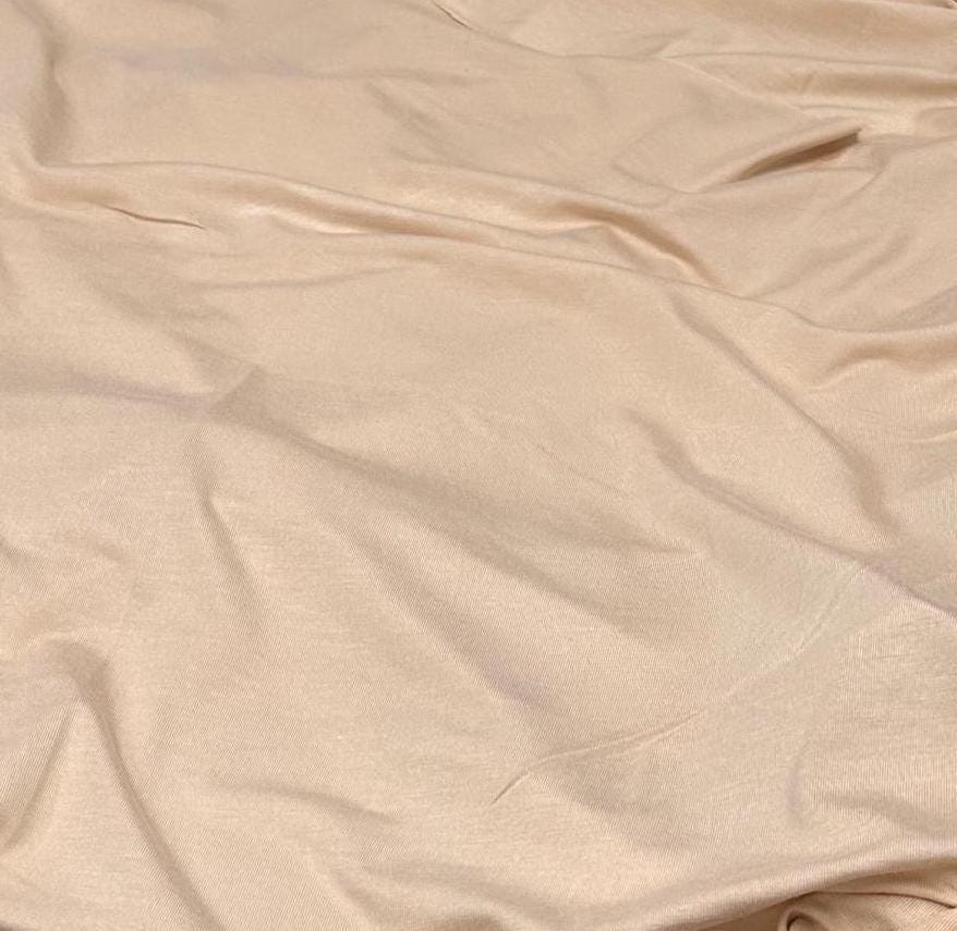 New Colors! 4-Way Stretch Bamboo Fabric| Soft Bamboo Spandex | Fabric By The Yard | For Dresses, Cardigans and Blouses | Nude Taupe Hues