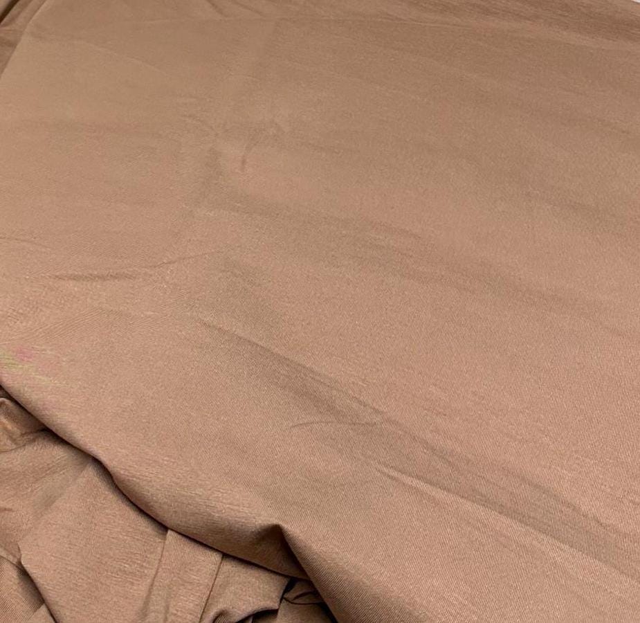 New Colors! 4-Way Stretch Bamboo Fabric| Soft Bamboo Spandex | Fabric By The Yard | For Dresses, Cardigans and Blouses | Nude Taupe Hues