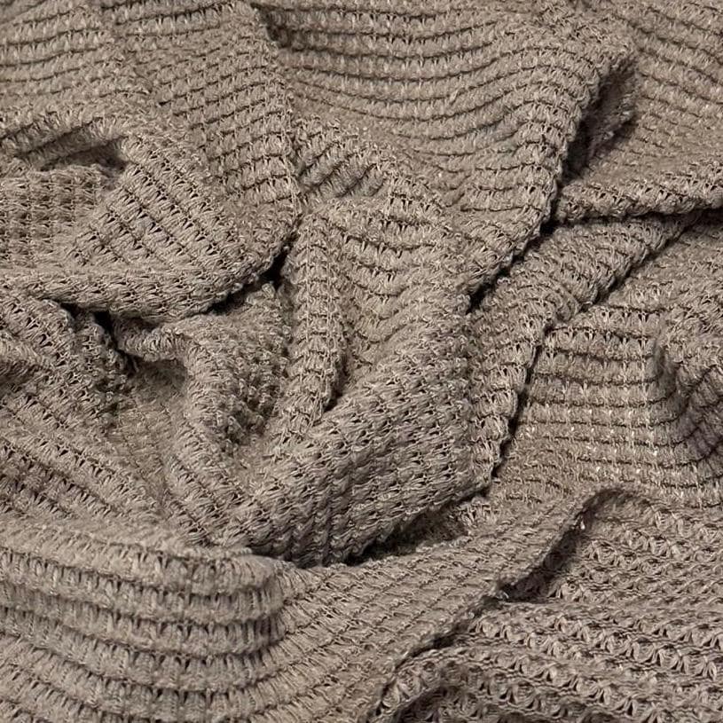 Open Weave Chunky Waffle Sweater Knit Fabric By The Yard | 250GSM Base Colors #2