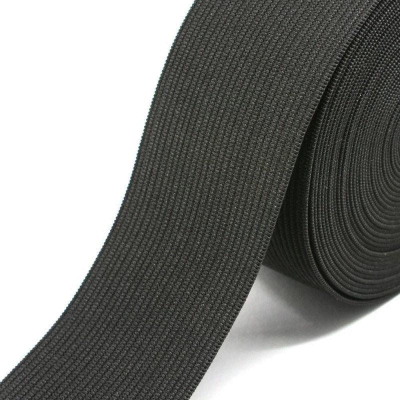 Waist Band Black Flat Elastic Any Sizing Knitted Elastic! In Stock, Great Quality, Made in The USA, Ships Same Day!