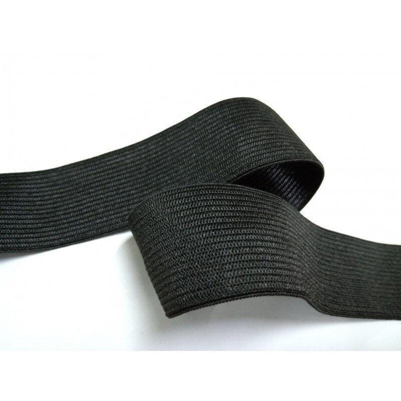 Waist Band Black Flat Elastic Any Sizing Knitted Elastic! In Stock, Great Quality, Made in The USA, Ships Same Day!