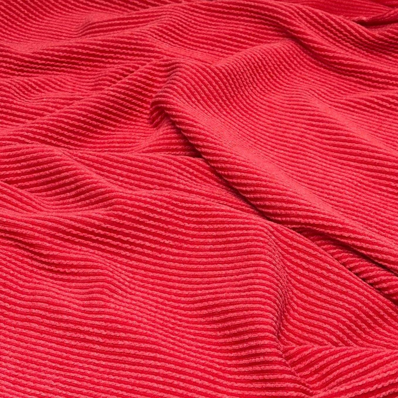 NEW COLORS! Texture Street Rib Wave Knit Spandex Fabric By The Yard Urban Rib Cable Knit Spandex Texture Knit #2