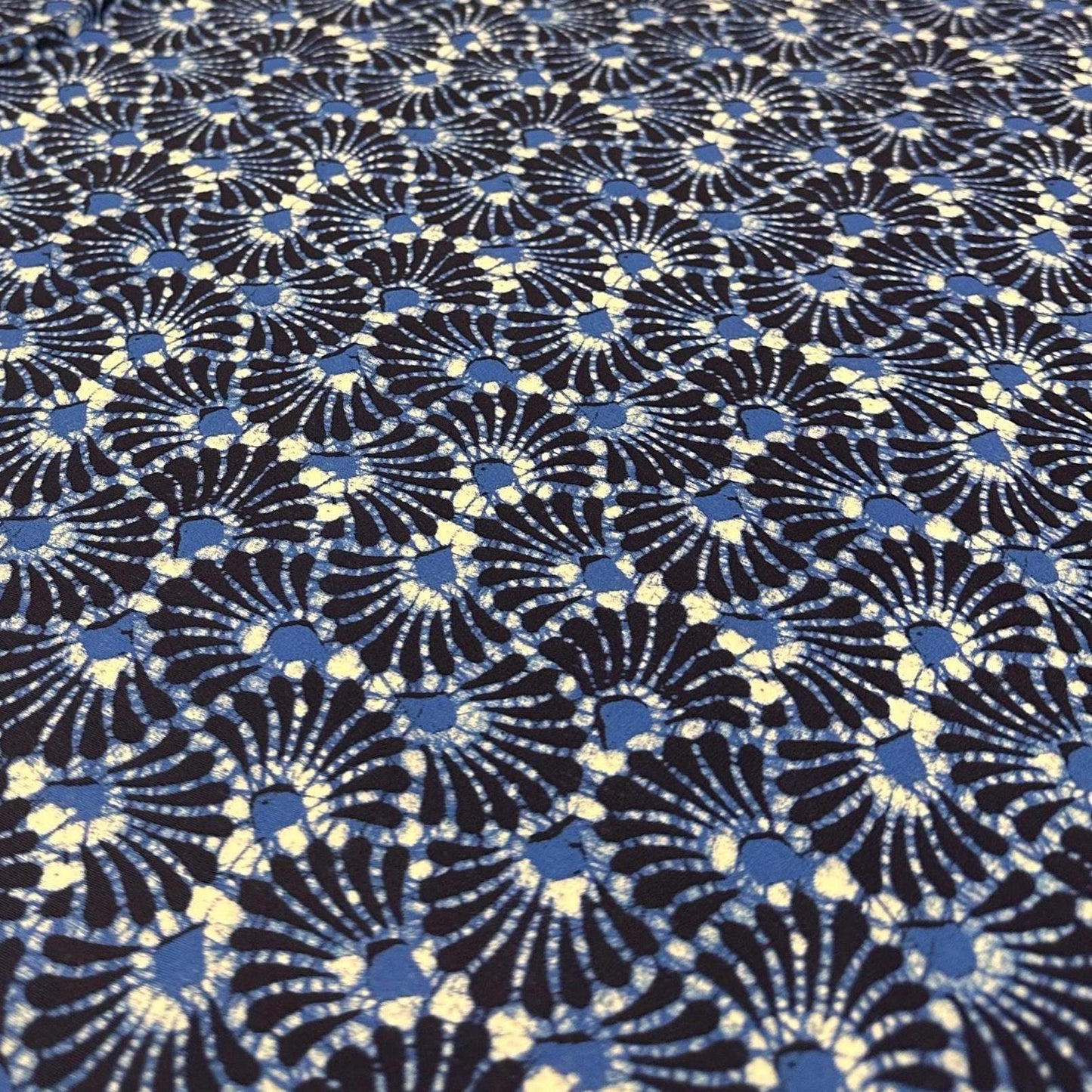 4 Way Stretch Print Nylon Spandex Fabric By The Yard Tricot Swim Wear Bikini Active Wear Geometric Assorted Abstract Shape Rustic Navy