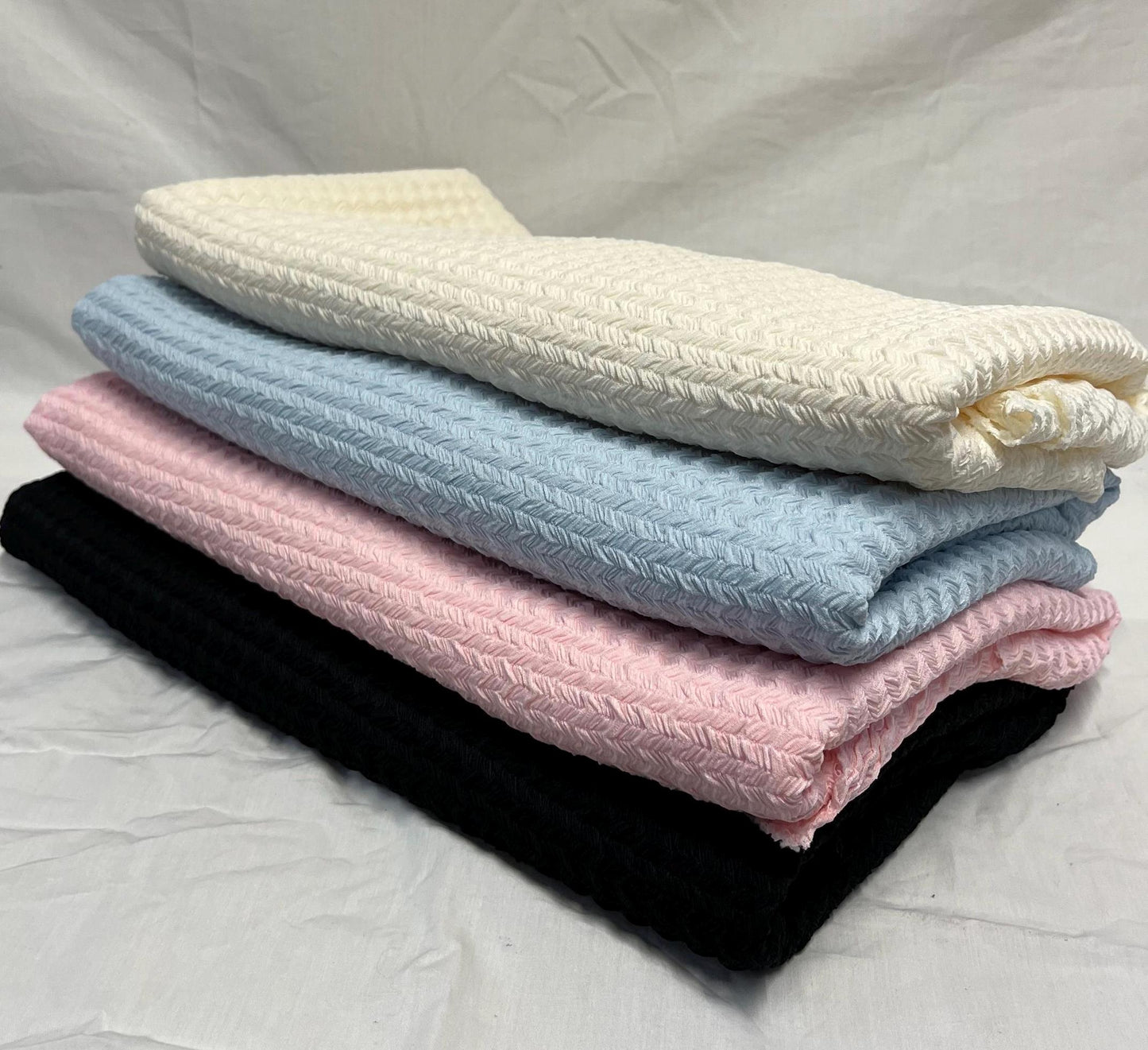 Herringbone Jacquard Texture Knit Spandex Fabric By The Yard Bubble Knit Spandex Texture Knit