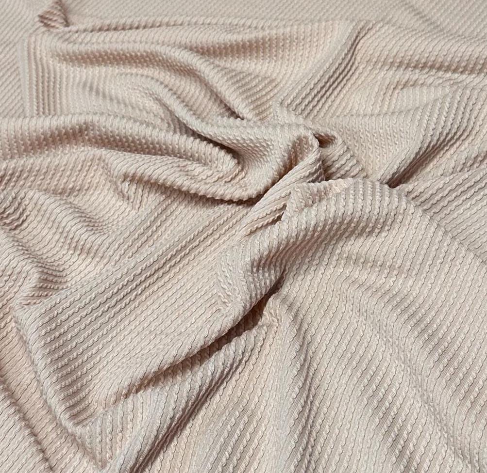 NEW COLORS! Texture Street Rib Wave Knit Spandex Fabric By The Yard Urban Rib Cable Knit Spandex Texture Knit #4