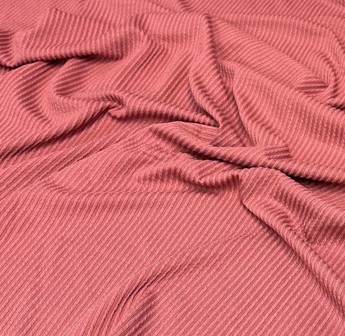 NEW COLORS! Texture Street Rib Wave Knit Spandex Fabric By The Yard Urban Rib Cable Knit Spandex Texture Knit #4