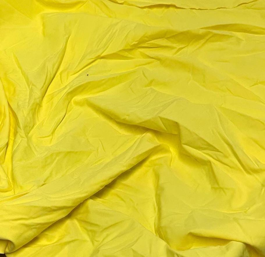 Nylon Spandex Tricot Solid Swimwear Activewear Fabric By The Yard Bright Yellow Shades
