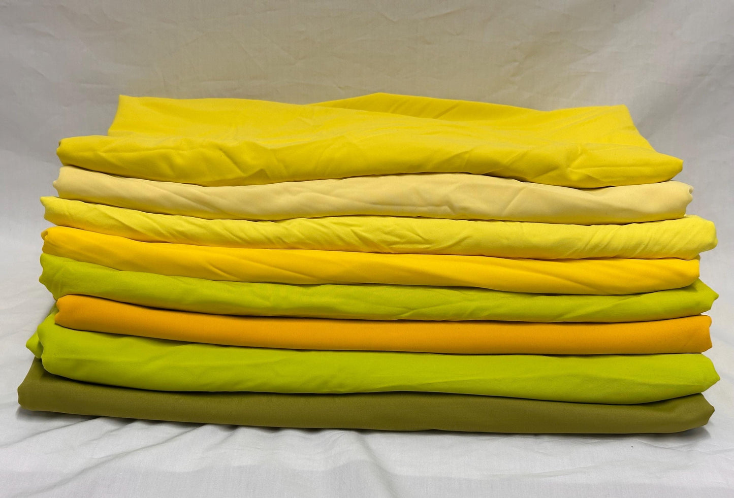 Nylon Spandex Tricot Solid Swimwear Activewear Fabric By The Yard Bright Yellow Shades