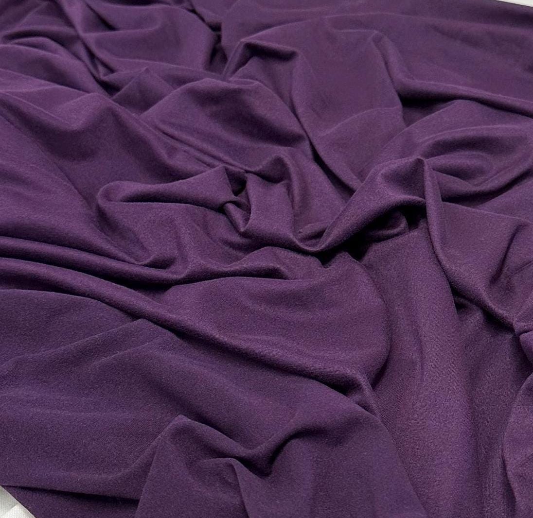 DBP Fabric Double Brushed Poly Fabric by the Yard DBP Jersey Stretchy Soft Polyester Stretch Fabric 1 Yard Solid #3