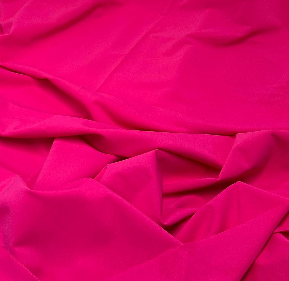 Nylon Spandex Tricot Solid Swimwear Activewear Fabric By The Yard Fuchsia Hue