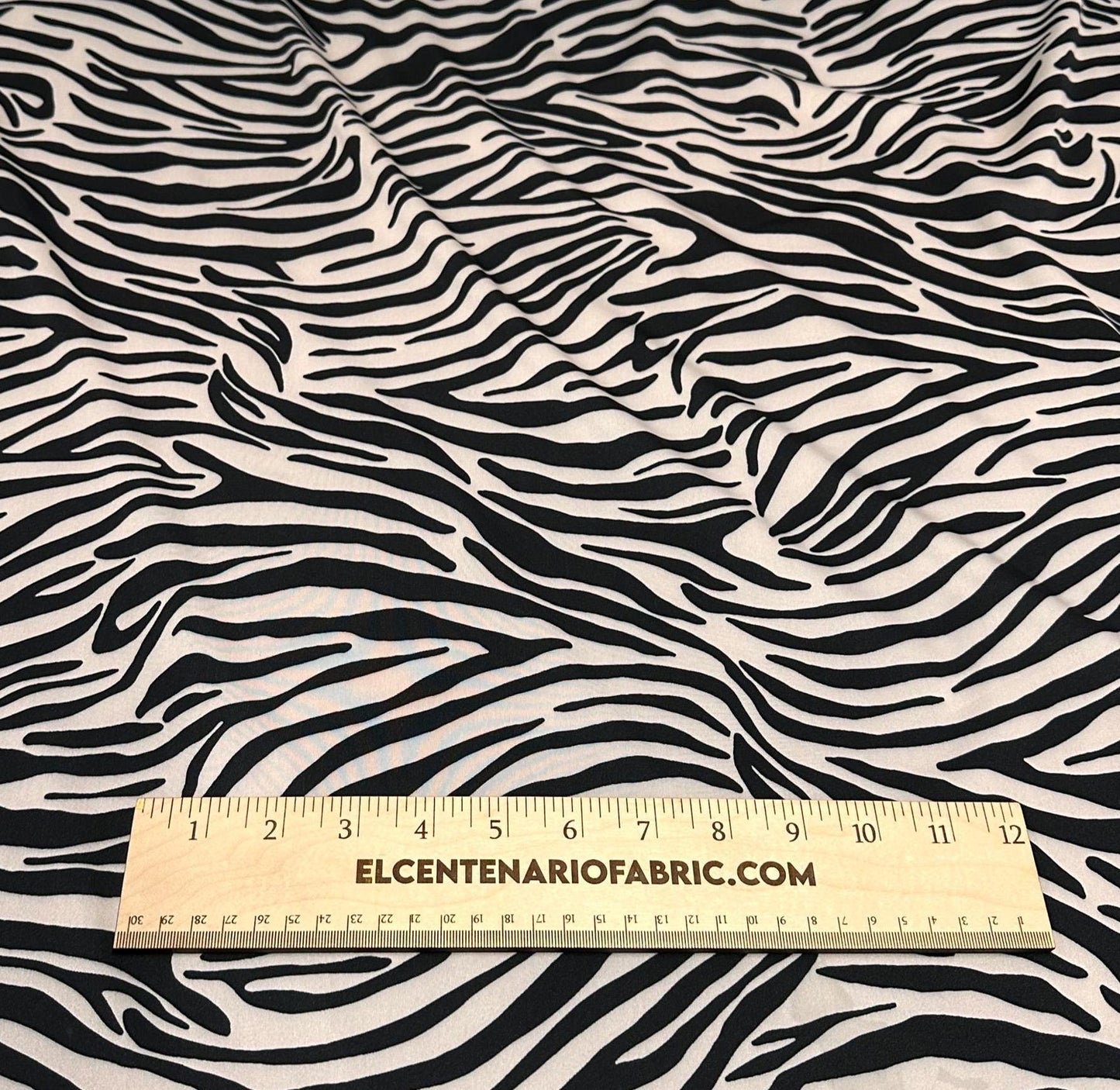 4 Way Stretch Print Nylon Spandex Fabric By The Yard Tricot Swim Wear Bikini Active Wear Black White Zebra Animal Print
