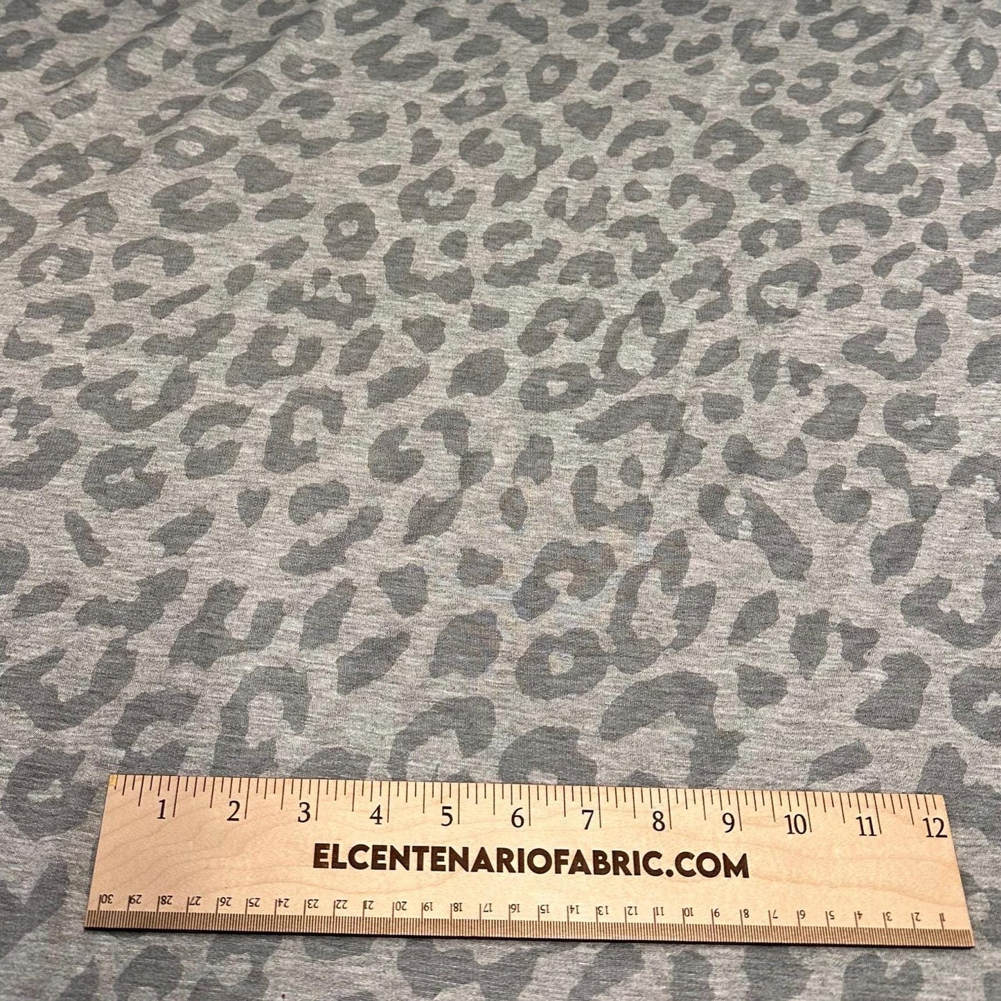 Bamboo Spandex French Terry Leopard Animal Print