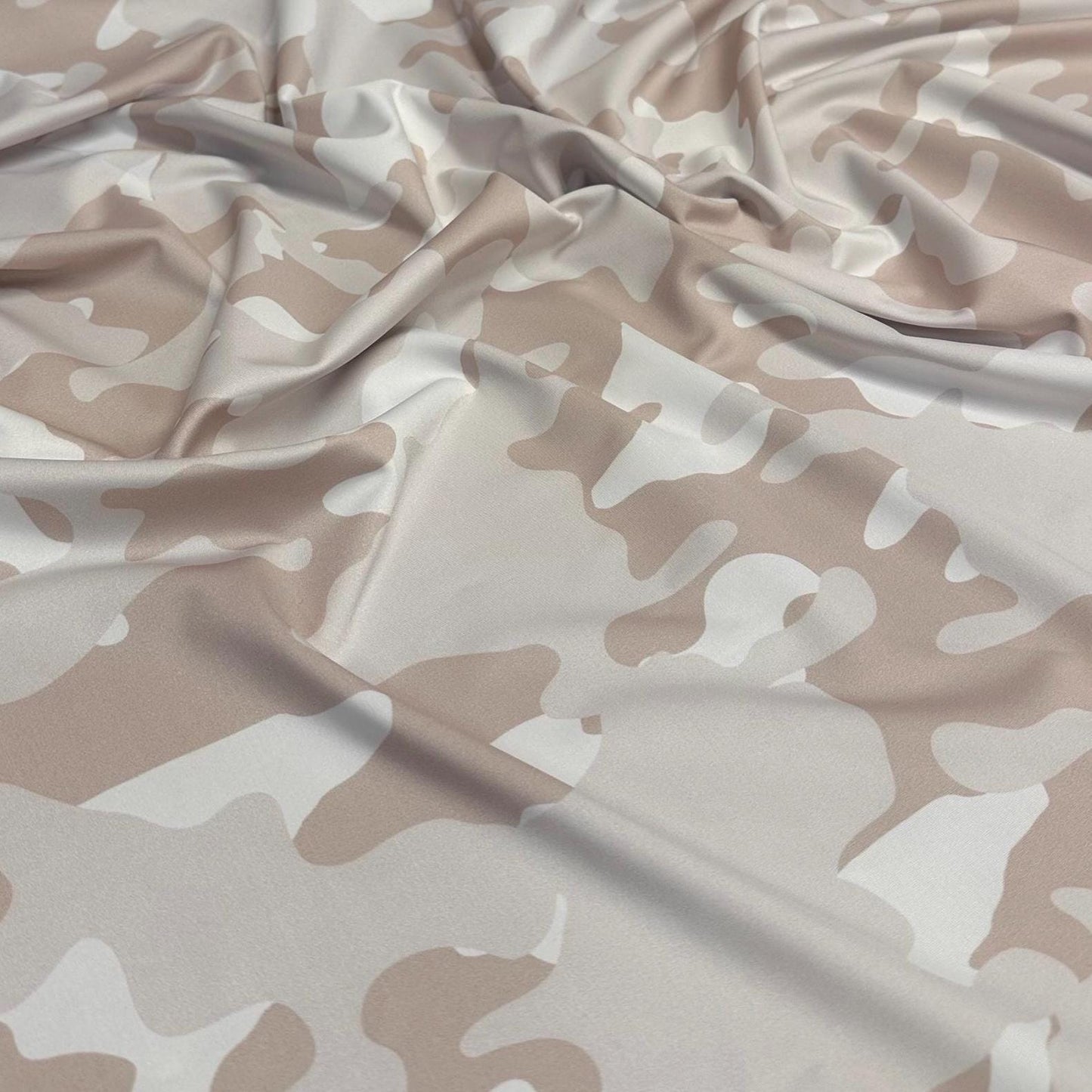 4 Way Stretch Print Nylon Spandex Fabric By The Yard Tricot Swim Wear Bikini Active Wear Tan Nude Camouflage Army Print 280 GSM