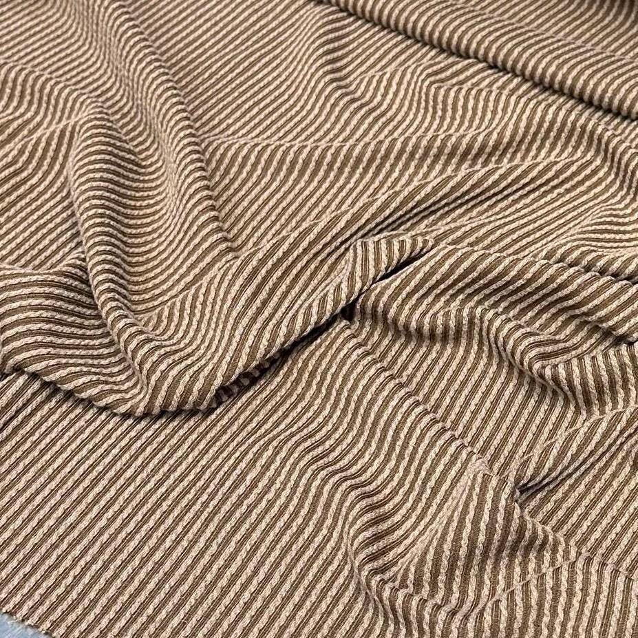NEW COLORS! Texture Street Rib Wave Knit Spandex Fabric By The Yard Urban Rib Cable Knit Spandex Texture Knit #6
