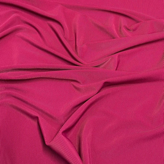 Premium 4-Way Stretch Ribbed Nylon Spandex Fabric for  Swimwear Fabric By The Yard Steel Berry