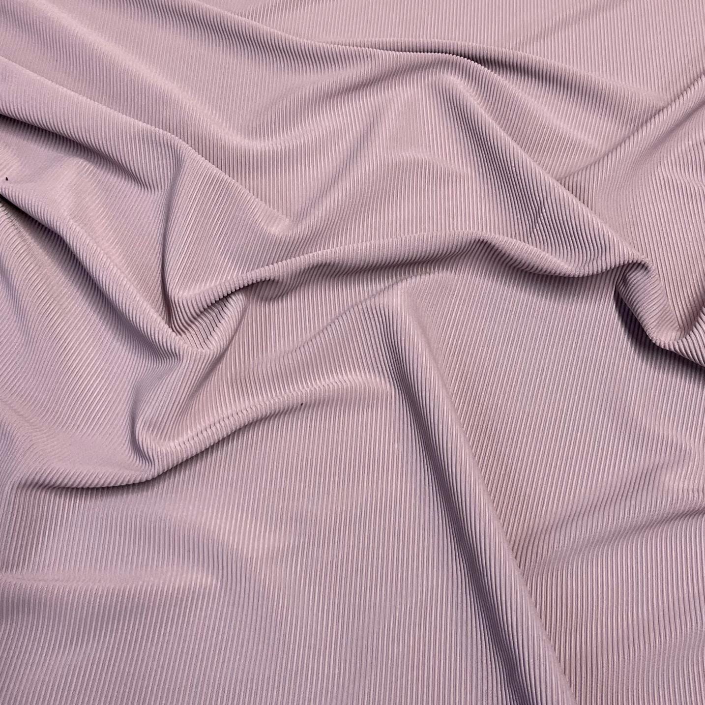 Premium 4-Way Stretch Ribbed Nylon Spandex Fabric for Swimwear Fabric By The Yard Steel LT Mocha