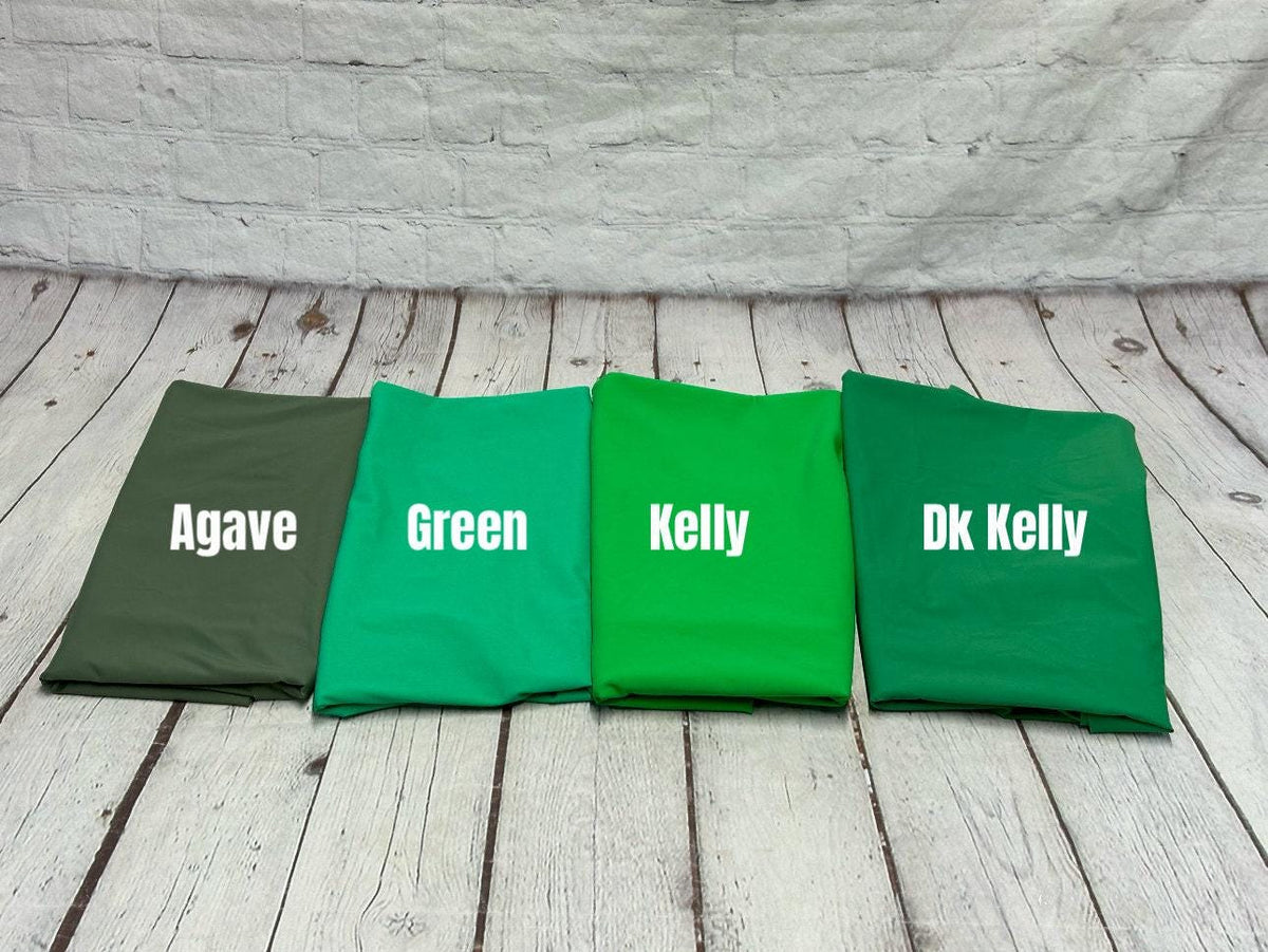 Nylon Spandex Tricot Solid Swimwear Activewear Fabric By The Yard Green Color Hue