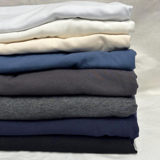 Ultra Soft 4 Way Stretch Cotton Spandex Jersey Knit Fabric By The Yard 200GSM Bodycon Bodysuit ShapeWear Base Colors #1