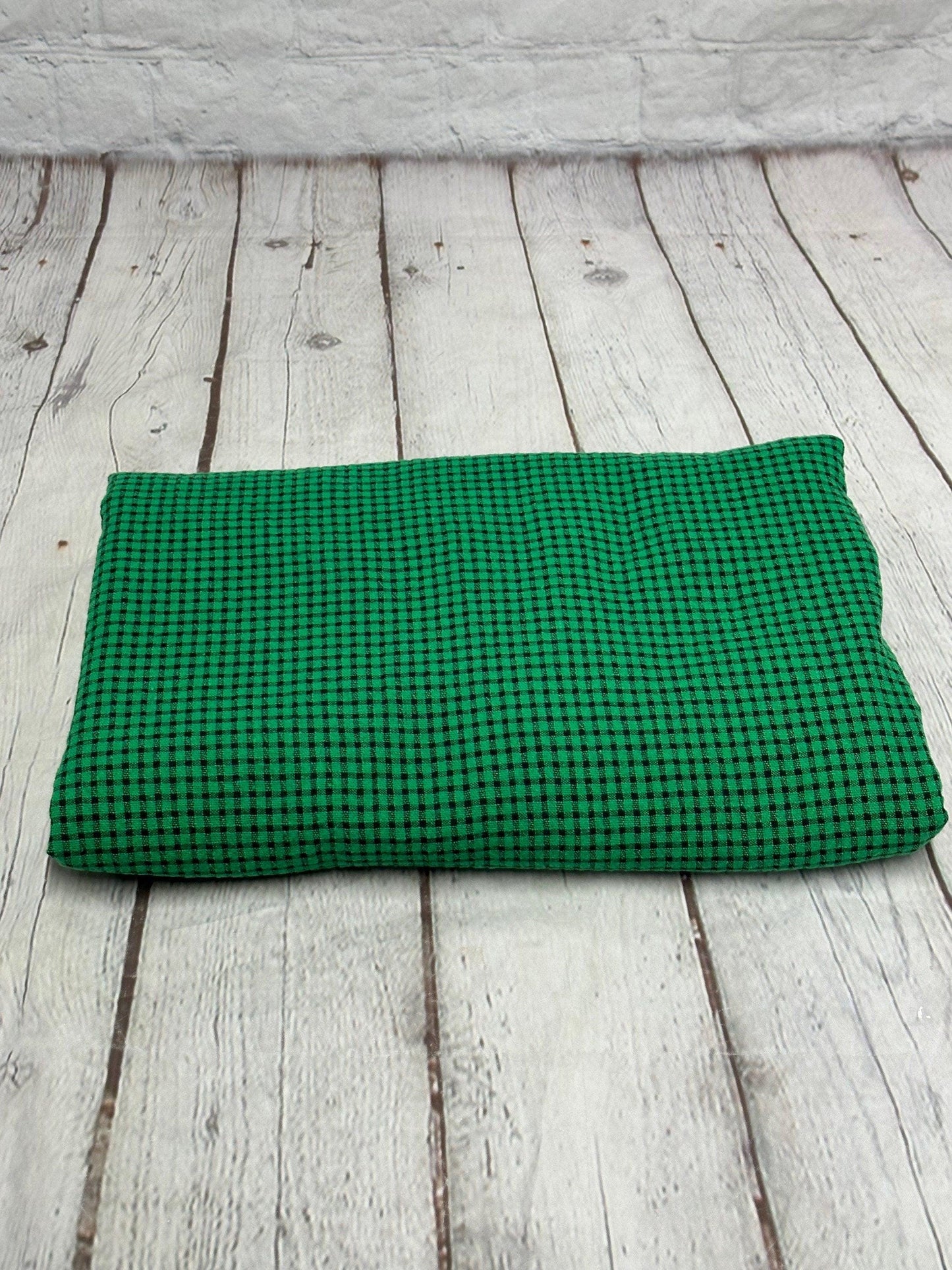 100% Cotton Double Gauze Pre Washed Gingham Small Checkered Mini Plaid