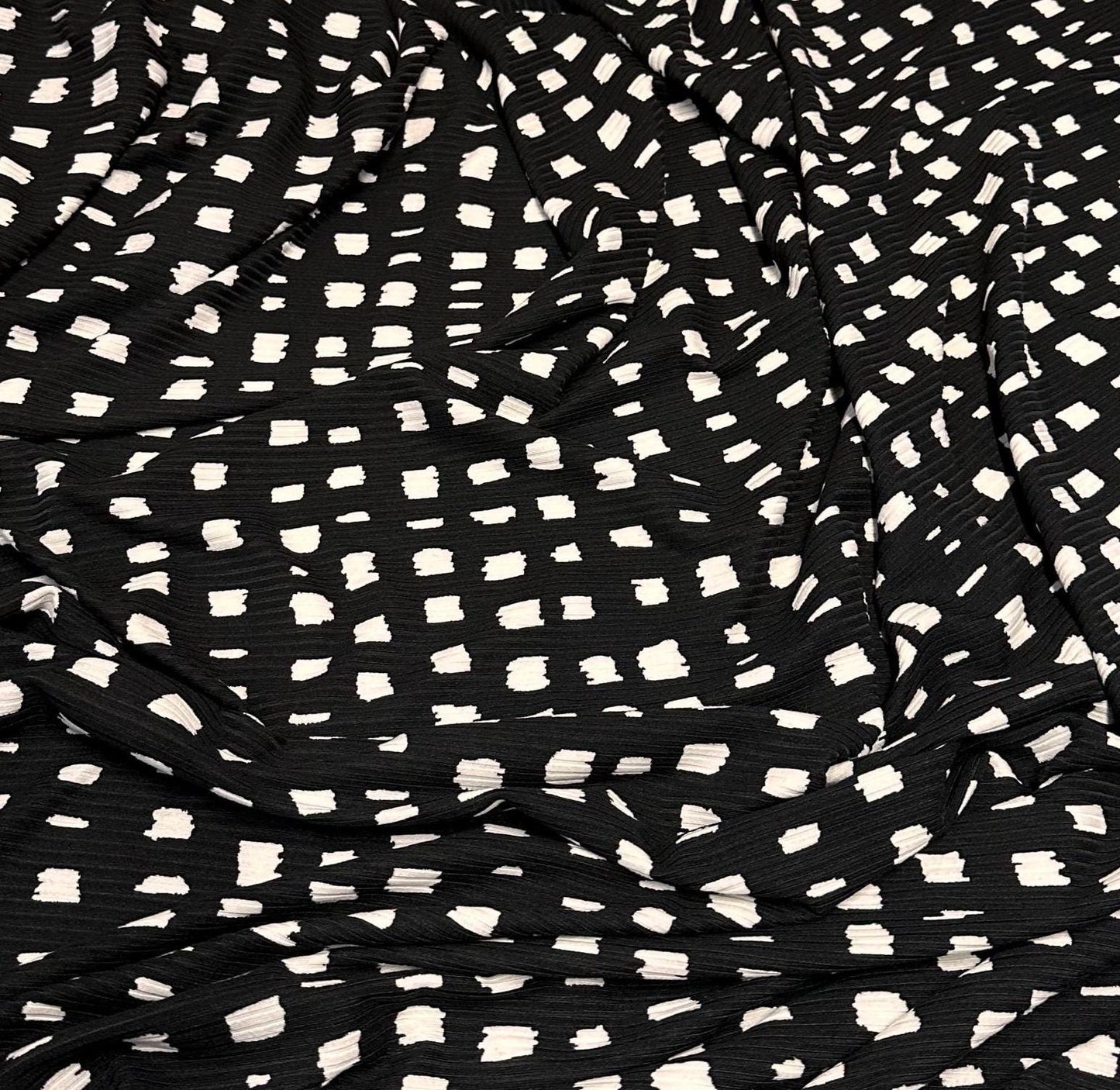 DBP 4x2 Rib Knit Double Brushed Polyester Spandex Assorted Dot Monotone Sage Fabric By The Yard