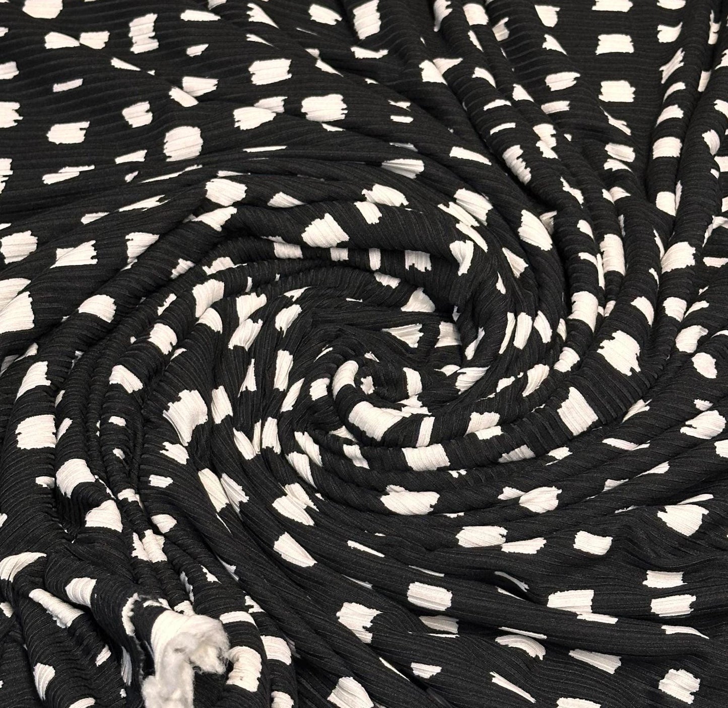 DBP 4x2 Rib Knit Double Brushed Polyester Spandex Assorted Dot Monotone Sage Fabric By The Yard