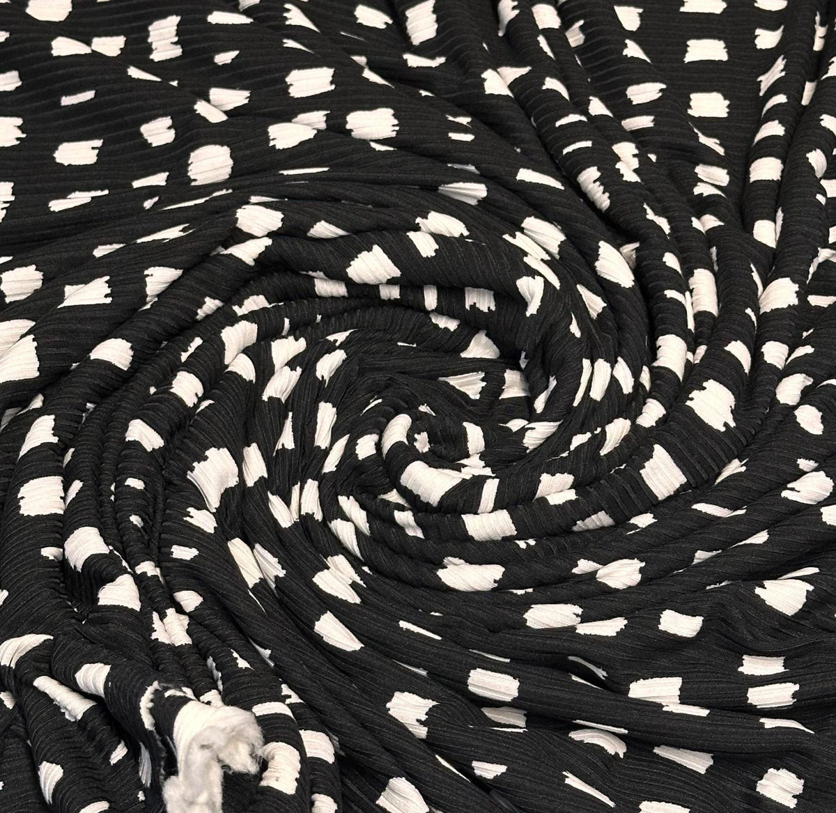 DBP 4x2 Rib Knit Double Brushed Polyester Spandex Assorted Dot Monotone Sage Fabric By The Yard