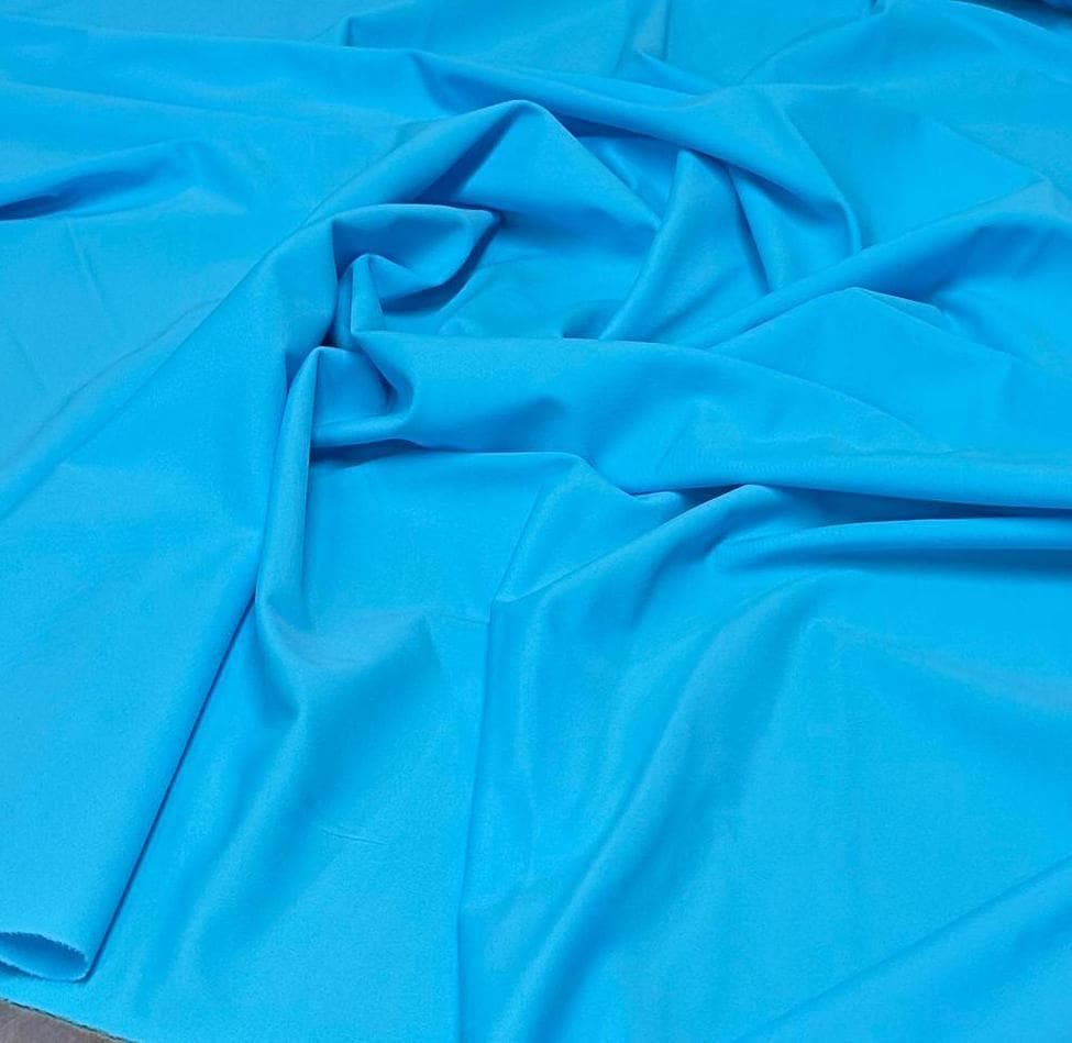 Nylon Spandex Tricot Solid Swimwear Activewear Fabric By The Yard Light Blue Shades Hue