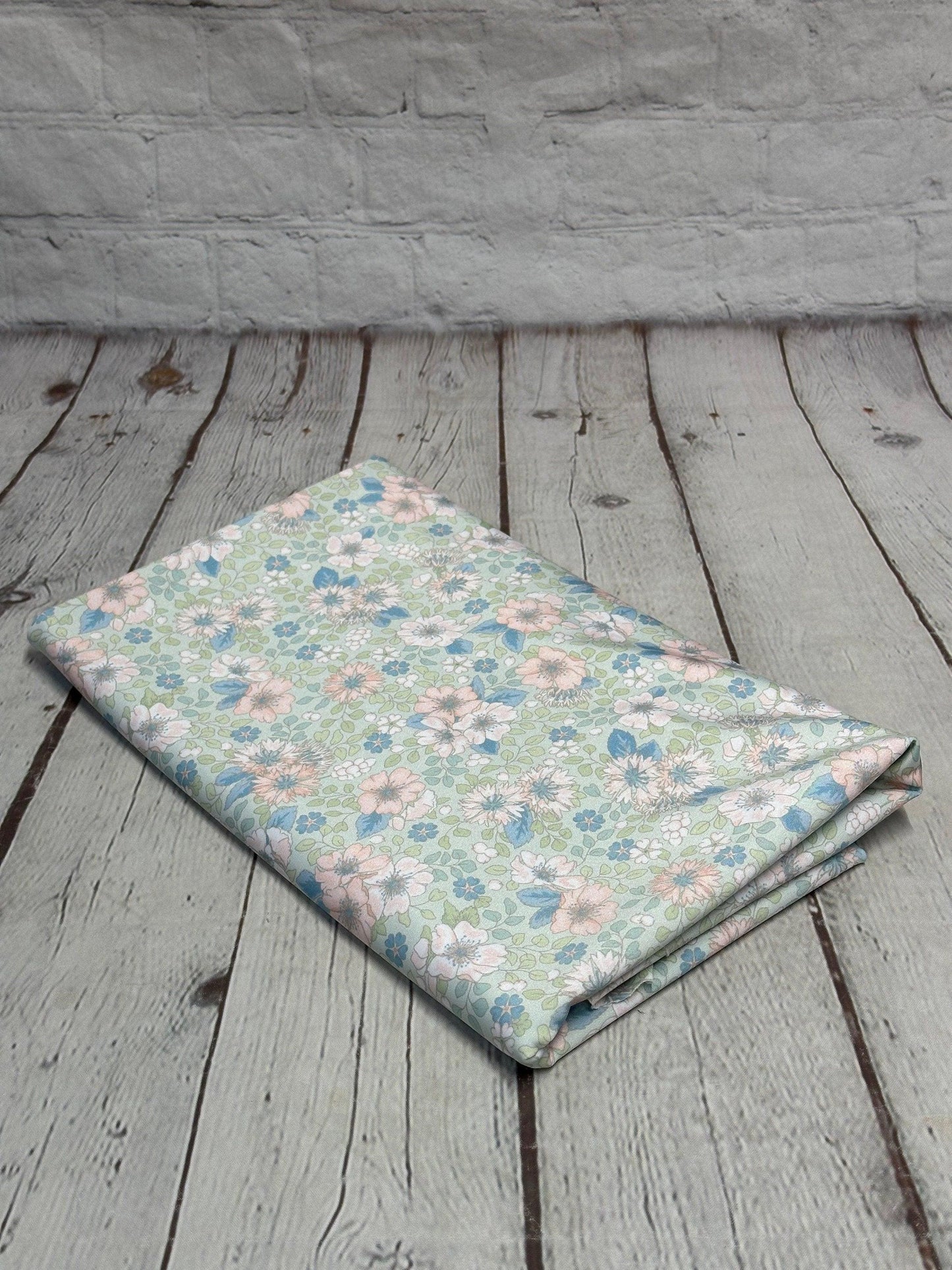 4 Way Stretch Tricot Print Spandex Fabric By The Yard Tricot Swim Wear Bikini Soft Pastel Small Ditsy Flower Foral Sage Rose Daisy