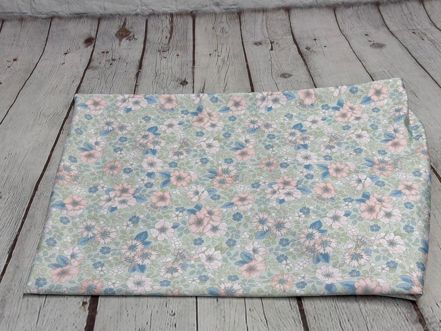 4 Way Stretch Tricot Print Spandex Fabric By The Yard Tricot Swim Wear Bikini Soft Pastel Small Ditsy Flower Foral Sage Rose Daisy