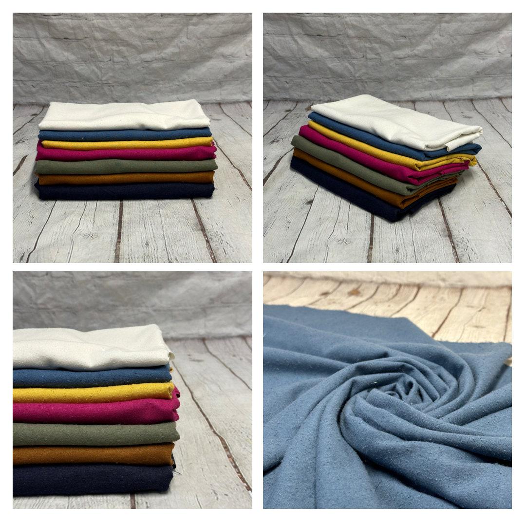 100% Silk Raw Noil Fabric By The Yard 45 inch