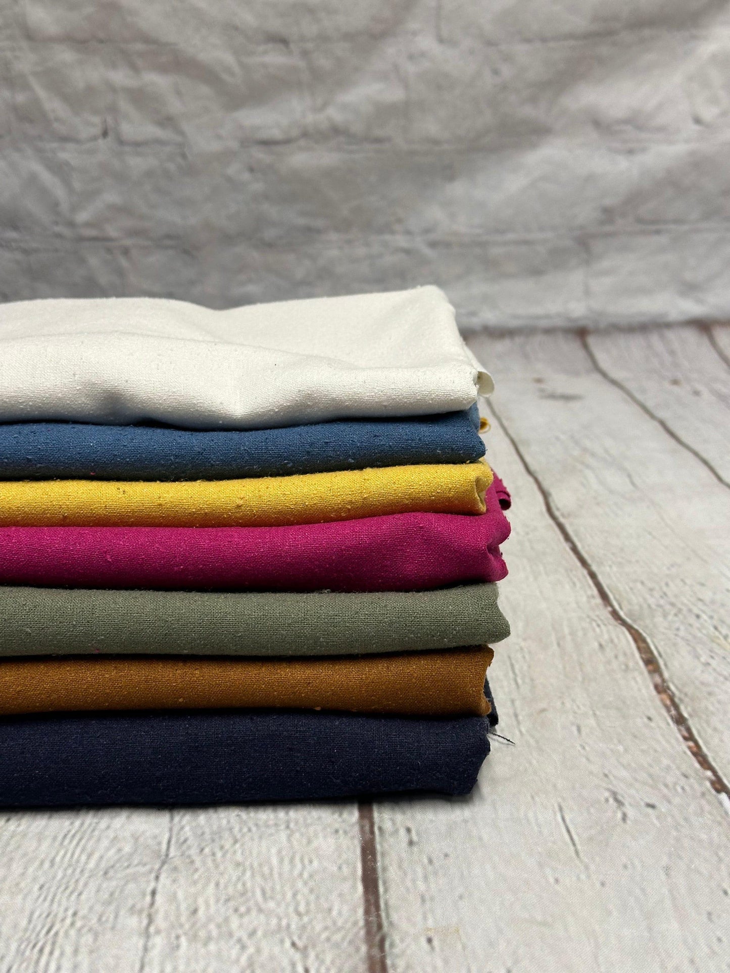100% Silk Raw Noil Fabric By The Yard 45 inch