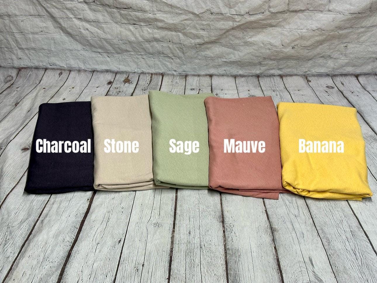 100% Cotton Knit Jersey Fabric | For Masks or Shirts | Fabric By The Yard | 60 Wide