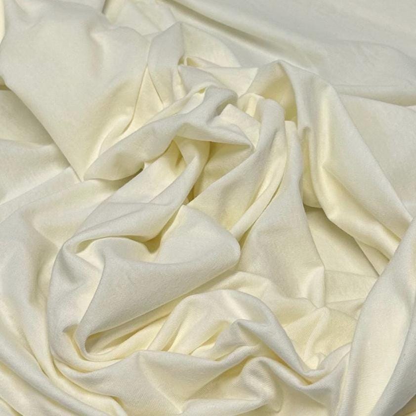 4-Way Stretch Soft Cotton Spandex Fabric Jersey Knit | Bestseller | Fabric By The Yard | Base Colors