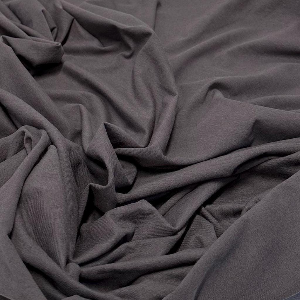 4-Way Stretch Soft Cotton Spandex Fabric Jersey Knit | Bestseller | Fabric By The Yard | Base Colors