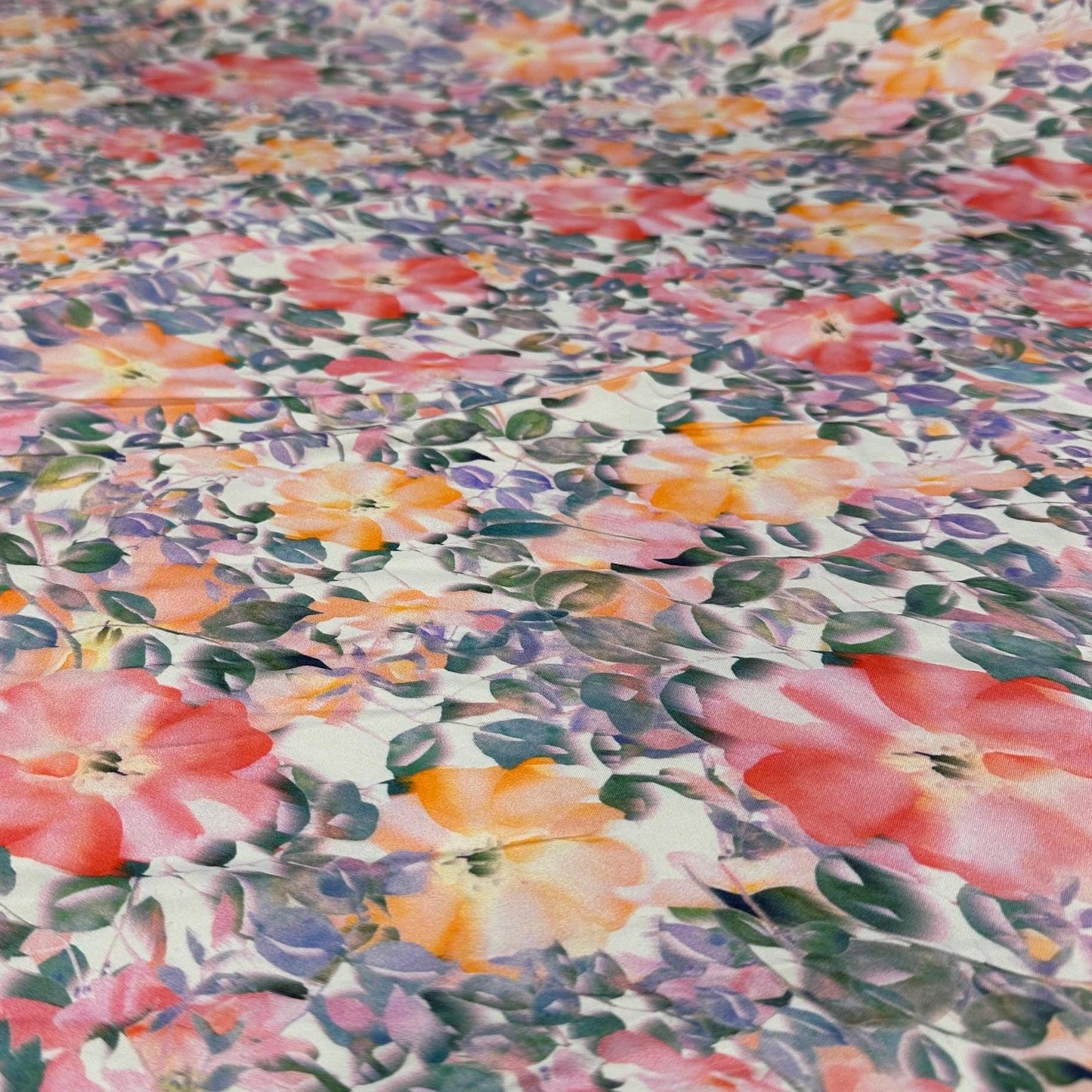 4 Way Stretch Print Nylon Spandex Fabric By The Yard Tricot SwimWear Bikini Active Wear Multi color MiniTropical Flower Floral Print 280 GSM