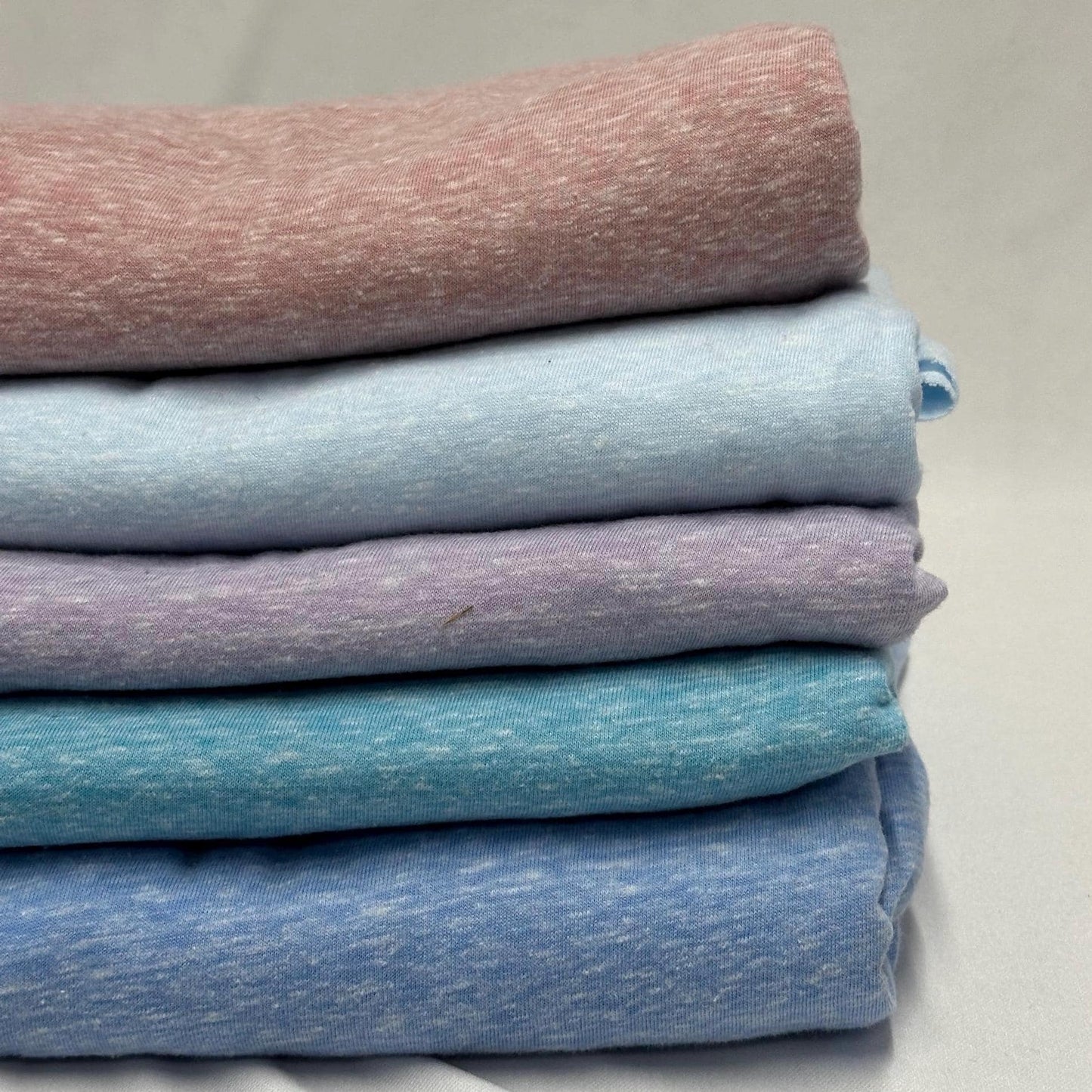 Tri Blend Poly Cotton Knit Jersey Fabric By The Yard