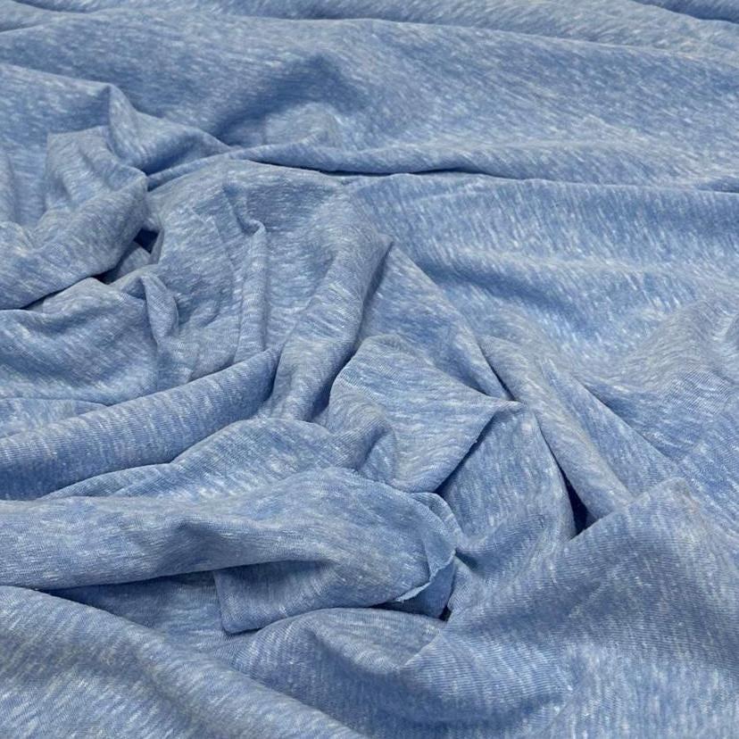 Tri Blend Poly Cotton Knit Jersey Fabric By The Yard